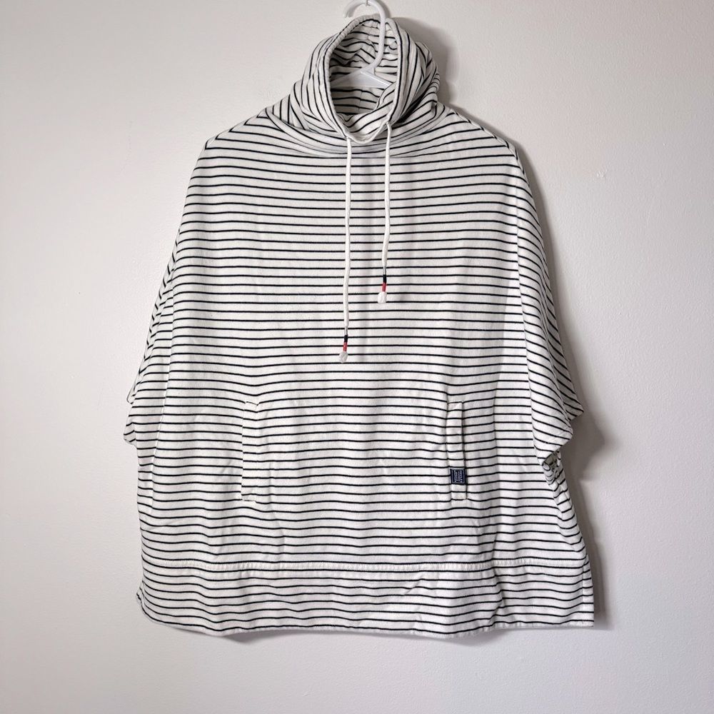 Joules Stripe Turtleneck Dolman Sleeve Sweatshirt - Picture 2 of 8